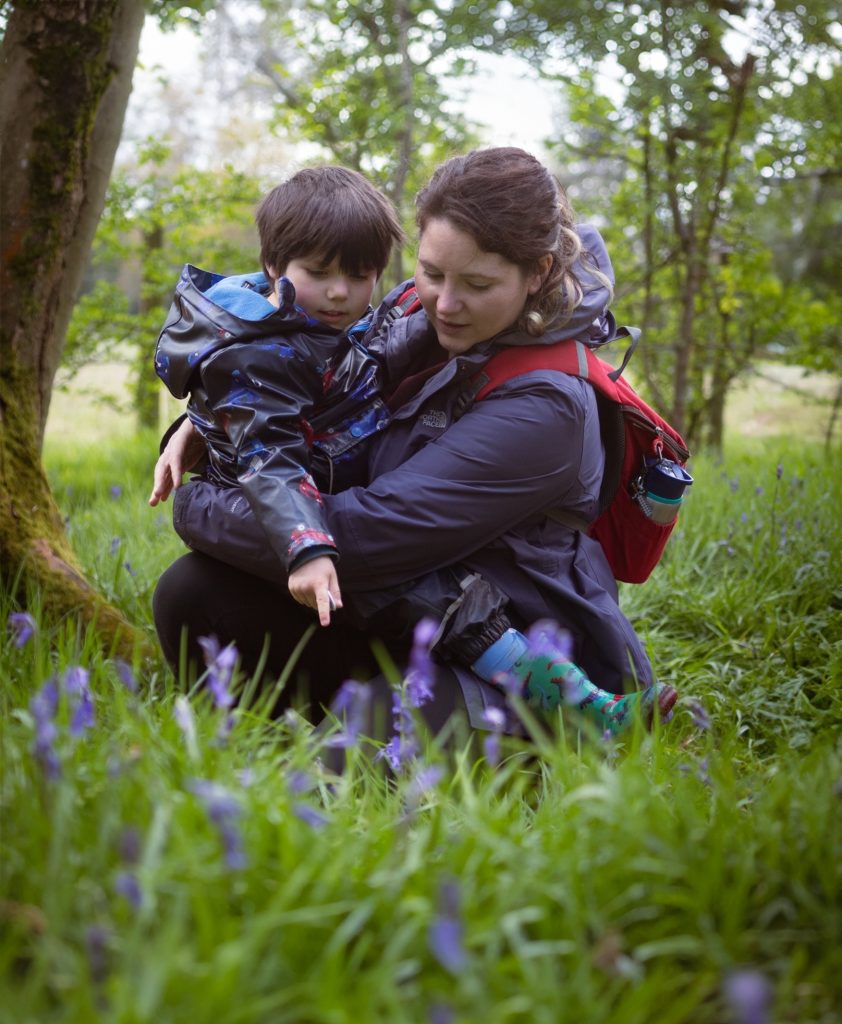 Loughborough family photography in forest